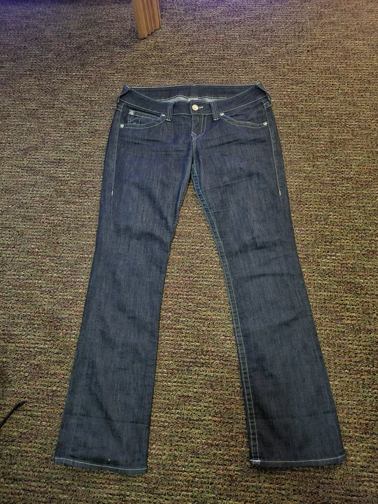 True Religion Dark Indigo Straight Leg Jeans - Picture 3 of 6